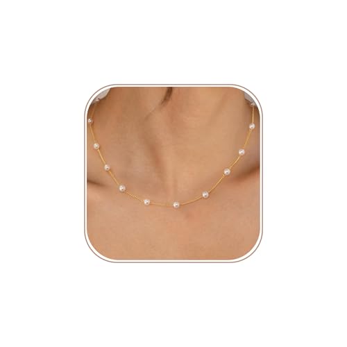 Dainty Layered Pearl Pendant Necklace, Price Drop, 9.XX 🤍