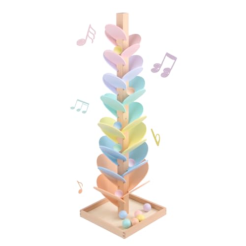 Wooden Marble Run Music Tree Toy, 50% Off Code, 14.XX 🎵