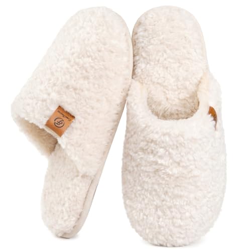 EverFoams Women’s Fuzzy Memory Foam Slippers, 61% Price Drop, 13.XX 🥿