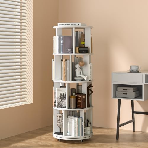 4-Tier Rotating Bookshelf, 55% Price Drop, 89.XX 📚