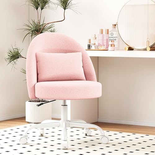 Pink Teddy Fleece Vanity Chair, Price Drop, 49.XX 🪑