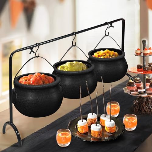 3-Piece Halloween Cauldron Serving Bowls, Code Deal, 11.XX 🎃