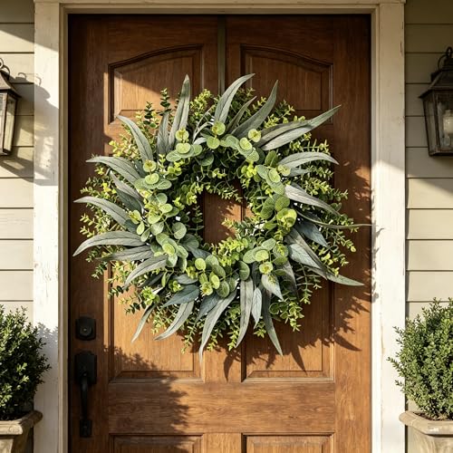 24-Inch Eucalyptus Front Door Wreath, Clip Coupon, 26.XX 🌿