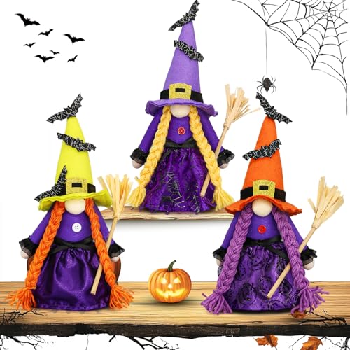 3-Piece Halloween Witch Gnome Centerpiece, Code, 14.XX 🧙‍♀️