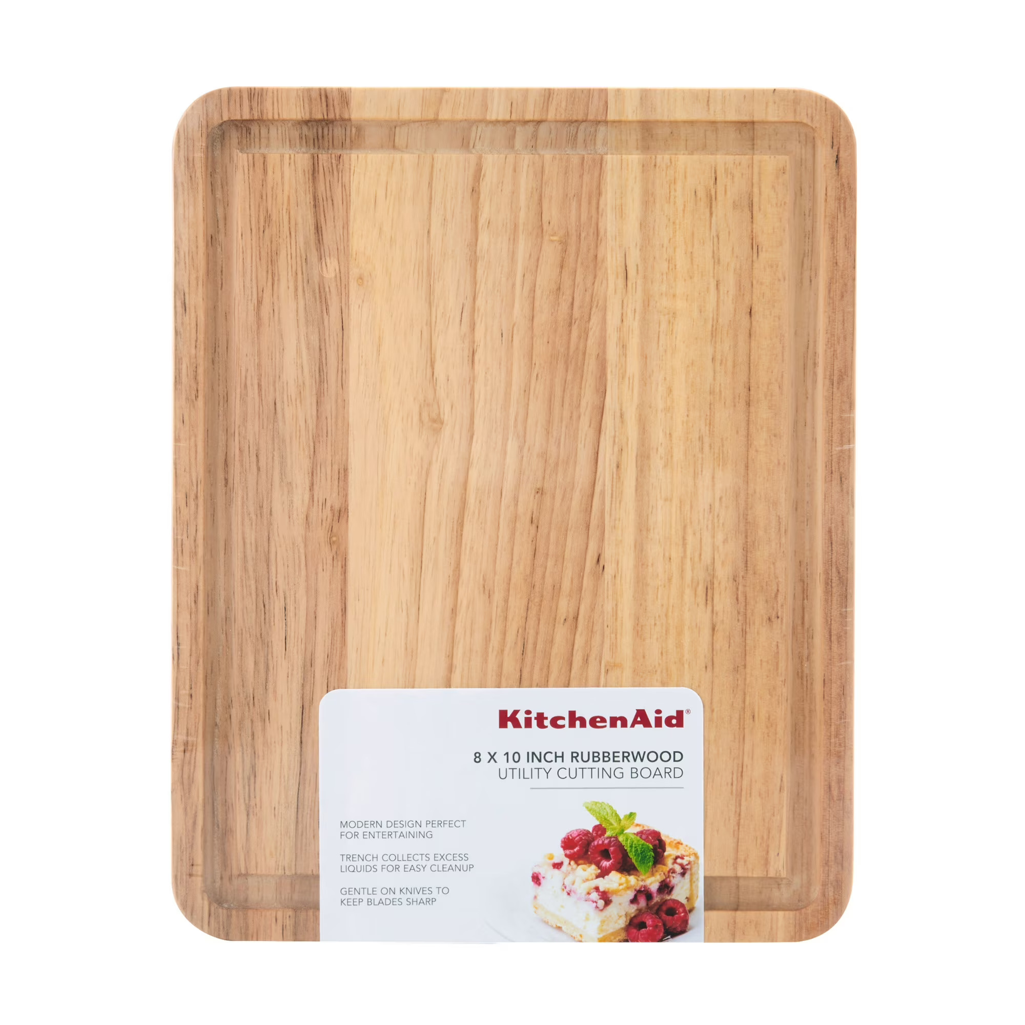 KitchenAid Classic Rubberwood Cutting Board, 11.XX 🔪